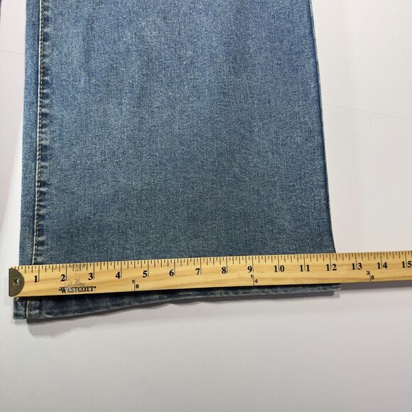 Curve Appeal Jeans High Rise Wide Leg 16/33 Hampton Blue Tummy Tucking Tech NWT - Picture 16 of 16